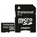 Transcend TS16GUSDHC10 microSDHCカード Class10 16GB (SDカード変換アダプタ付き)