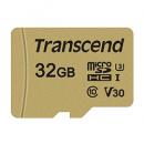 Transcend TS32GUSD500S 32GB UHS-I U3 microSDHC Card with Adapter (MLC)