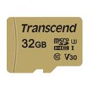 Transcend TS32GUSD500S microSDHCカード Class10 UHS-I U3 V30 MLC搭載 32GB (SDカード変換アダプタ付き)
