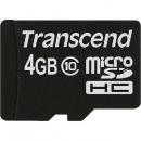 Transcend TS4GUSDC10 4GB microSDHCカード Class 10 (NoBox & Adapter)