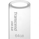 Transcend TS64GJF710S USBメモリー USB3.1(Gen1) 超小型タイプ 64GB シルバー