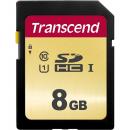 Transcend TS8GSDC500S SDHCカード Class10 UHS-I U1 MLC搭載 8GB