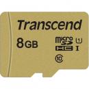 Transcend TS8GUSD500S 8GB UHS-I U1 microSDHC Card with Adapter (MLC)
