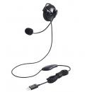 ELECOM HS-EH01UBK 有線ヘッドセット/耳掛け型/USB/左耳/ブラック