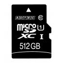 ADTEC AD-MRXAM512G/U1 microSDXCカード 512GB UHS-I Class10 SD変換Adapter付