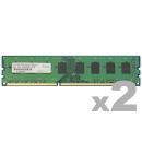 ADTEC ADS10600D-2GW DDR3-1333 240pin UDIMM 2GB×2枚