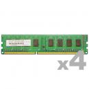 ADTEC ADS12800D-4G4 DDR3-1600 240pin UDIMM 4GB×4枚