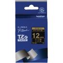 brother TZe-334 【ブラザー純正】ピータッチ ラミネートテープ TZe-334 幅12mm (金文字/黒)