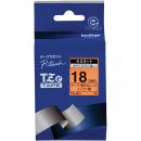 brother TZe-B41 【ブラザー純正】ピータッチ ラミネートテープ TZe-B41 幅18mm (黒文字/蛍光オレンジ)