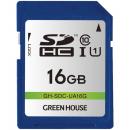 グリーンハウス GH-SDC-UA16G SDHCメモリーカード UHS-I クラス10 16GB