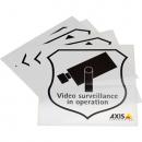 アクシス 5502-811 SURVEILLANCE STICKER ENG 10PCS