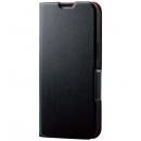 ELECOM PM-A21BPLFUBK iPhone 13用レザーケース/手帳型/UltraSlim/薄型/磁石付き/ブラック