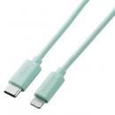 ELECOM U2C-APCL10GN USB-C to Lightningケーブル/1.0m/グリーン