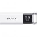 Sony USM32GU W USB3.0対応 ノックスライド式USBメモリー ポケットビット 32GB ホワイト キャップレス