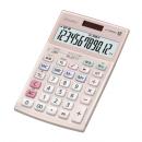 CASIO JS-20WKA-PK-N 実務電卓 12桁 検算 ジャストタイプ ピンク