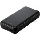 ELECOM DE-C34-20000BK モバイルバッテリー/20000mAh/USB Power Delivery準拠/20W/USB-A出力1ポート/USB-C入出力1ポート/ブラック