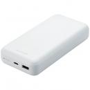 ELECOM DE-C34-20000WH モバイルバッテリー/20000mAh/USB Power Delivery準拠/20W/USB-A出力1ポート/USB-C入出力1ポート/ホワイト