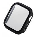 ELECOM AW-21BFCGBK Apple Watch series7 41mm用フルカバーケース/プレミアムガラス/高透明/ブラック