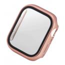 ELECOM AW-21BFCGGD Apple Watch series7 41mm用フルカバーケース/プレミアムガラス/高透明/ゴールド