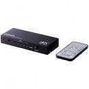 ELECOM DH-SW4KP51BK HDMI切替器/4K60P対応/5ポート/5入力1出力/専用リモコン付/ブラック