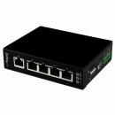StarTech.com IES51000 5ポート アンマネージ産業用ギガビットイーサネットスイッチ DINレール対応/壁取付け可能ネットワークGigabit Ethernetスイッチングハブ IP30保護等級準拠ケース