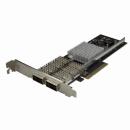 StarTech.com PEX40GQSFDPI デュアルポートQSFP+サーバーNICカード PCI Express対応 Intel XL710チップ搭載 40Gbネットワークインターフェースカード