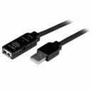 StarTech.com USB2AAEXT35M USB 2.0 アクティブ延長ケーブル 35m Type-A(オス) - Type-A(メス) USB2.0 リピータケーブル