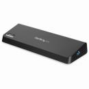 StarTech.com USB3DOCKHDPC USB3.0接続ドッキングステーション Mac/Windows対応 デュアルモニタ対応 4K DisplayPort & HDMI 急速充電ポート