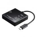サンワサプライ ADR-3TCML40BKN USB3.1 Type-C マルチカードリーダー