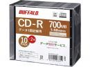 BUFFALO RO-CR07D-012CWZ 光学メディア CD-R PCデータ用 700MB 法人チャネル向け 10枚+2枚