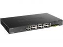 D-Link(ディーリンク) DGS-1250-28XMP/A1 DGS-1250-28XMP ギガビットL2スマートマネージドスイッチ、PoE+対応(最大370W給電)、10/100/1000BASE-Tポート×24、10G SFP+スロット×4、リミテッドライフタイム保証対象