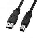 サンワサプライ KU20-1BKK2 USB2.0ケーブル（ブラック・1m）