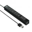サンワサプライ USB-2H1001BKN USB2.0ハブ（10ポート）