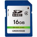 グリーンハウス GH-SDC-D16G SDHCカード クラス4 16GB