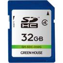 グリーンハウス GH-SDC-D32G SDHCカード クラス4 32GB