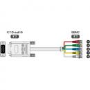 イメージニクス DP-5BP6m PC/AT互換機用CRT変換ケーブル ミニDsub15ピン(オス)-5BNC(オス) 6m