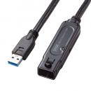 サンワサプライ KB-USB-RLK315 USB3.2アクティブリピーターケーブル 15m（抜け止めロック機構付き）