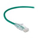 ブラックボックス C6APC28-GN-15 Slim-net CAT6A細径パッチケーブル 28AWG 緑 500MHz PVC 4.5m