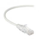 ブラックボックス C6APC28-WH-15 Slim-net CAT6A細径パッチケーブル 28AWG 白 500MHz PVC 4.5m