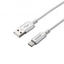 ELECOM MPA-ACT12WH USB-A to USB Type-Cケーブル/LEDライト付き/タッチセンサー/1.2m/ホワイト