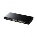 VIVOTEK AWGEV284C370 AW-GEV-284C-370 24ポート Smart PoEスイッチ (24P GbE PoE + 4P GbE(RJ45x2+SFPx2)) (PoE+対応)