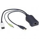 ブラックボックス KV1408A ServSwitch CXサーバアクセスモジュール シングル USB/DisplayPort/オーディオ