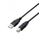 ELECOM U2C-AB05BK/ID USB2.0ケーブル/A-Bタイプ/仕様固定/0.5m/ブラック