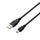 ELECOM U2C-AM30BK/ID USB2.0ケーブル/A-miniBタイプ/仕様固定/3m/ブラック