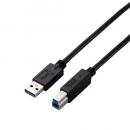 ELECOM USB3-AB05BK/ID USB3.0ケーブル/A-Bタイプ/仕様固定/0.5m/ブラック
