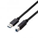 ELECOM USB3-AB30BK/ID USB3.0ケーブル/A-Bタイプ/仕様固定/3m/ブラック