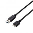 ELECOM USB3-AMB05BK/ID USB3.0ケーブル/A-microBタイプ/仕様固定/0.5m/ブラック