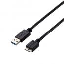 ELECOM USB3-AMB15BK/ID USB3.0ケーブル/A-microBタイプ/仕様固定/1.5m/ブラック
