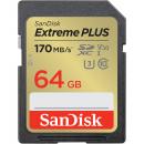 SanDisk SDSDXWH-064G-JNJIP エクストリーム プラス SDXC UHS-I カード 64GB