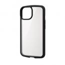 ELECOM PM-A22ATSLFCBK iPhone 14/iPhone 13用ハイブリッドケース/TOUGH SLIM LITE/フレームカラー/背面クリア/ブラック